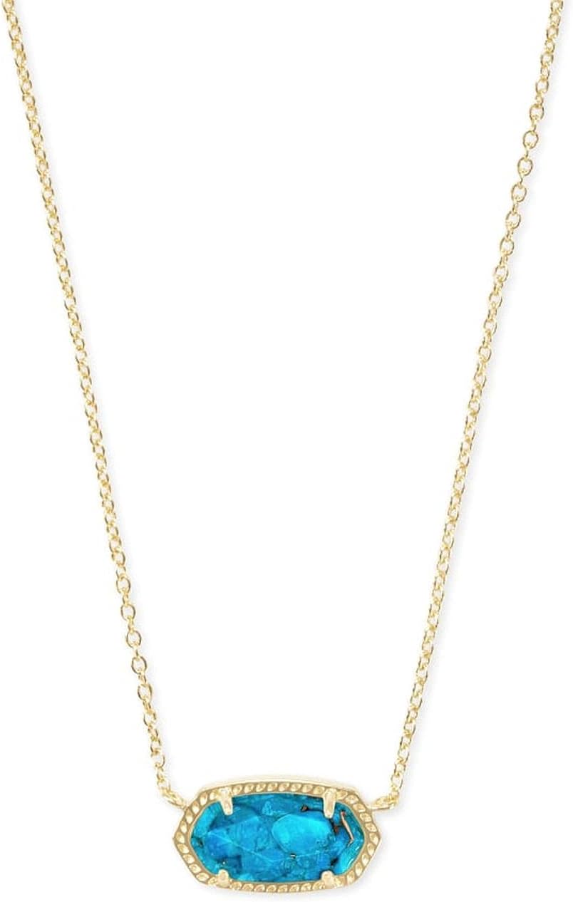 Elisa Pendant Necklace for Women, Fashion Jewelry, 14K Gold-Plated