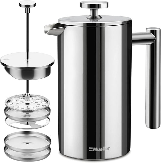 Stainless Steel French Press Coffee Maker 20 Oz