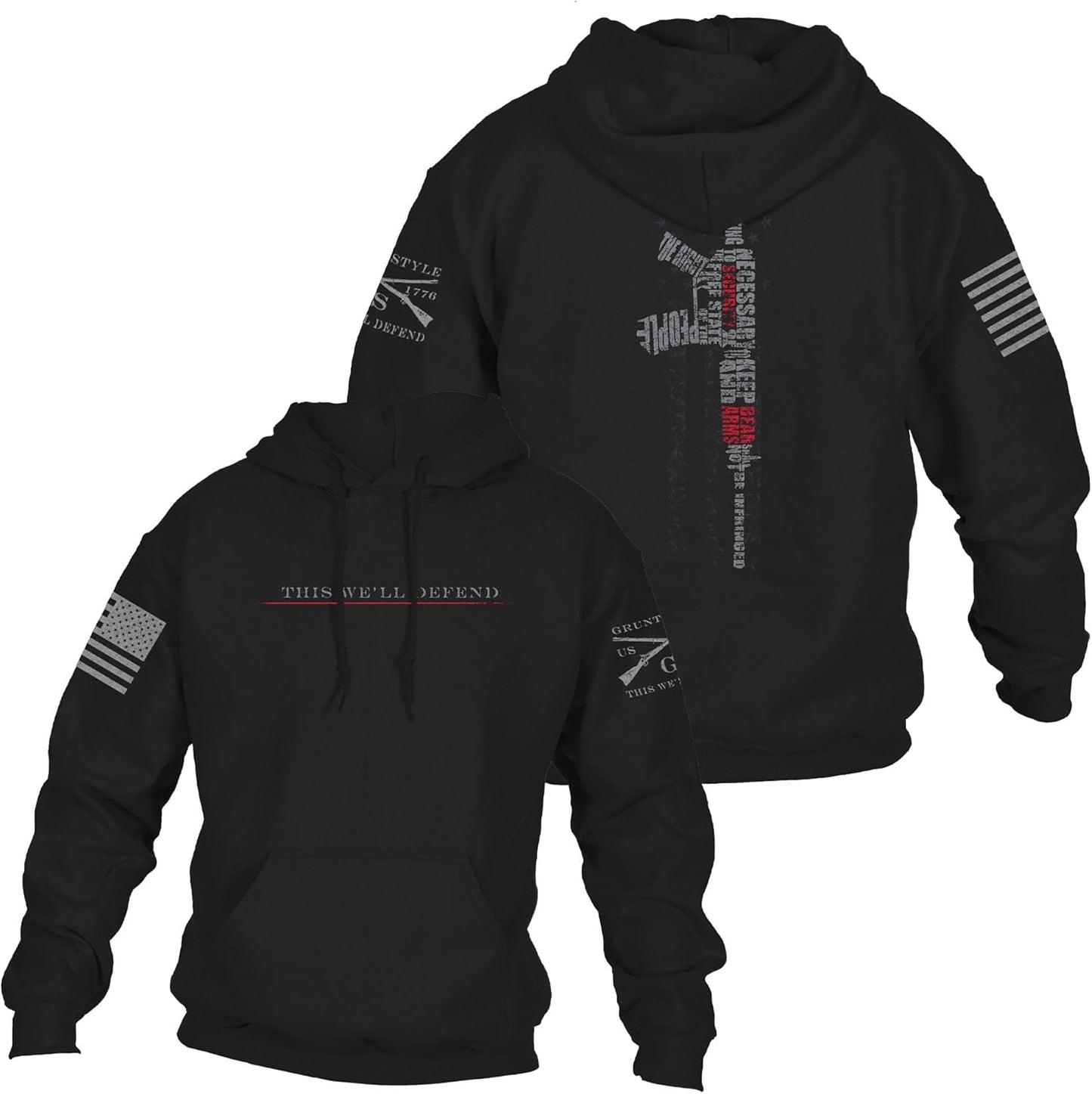 USA Second Amendment 2.0 Men's Pullover Hoodie