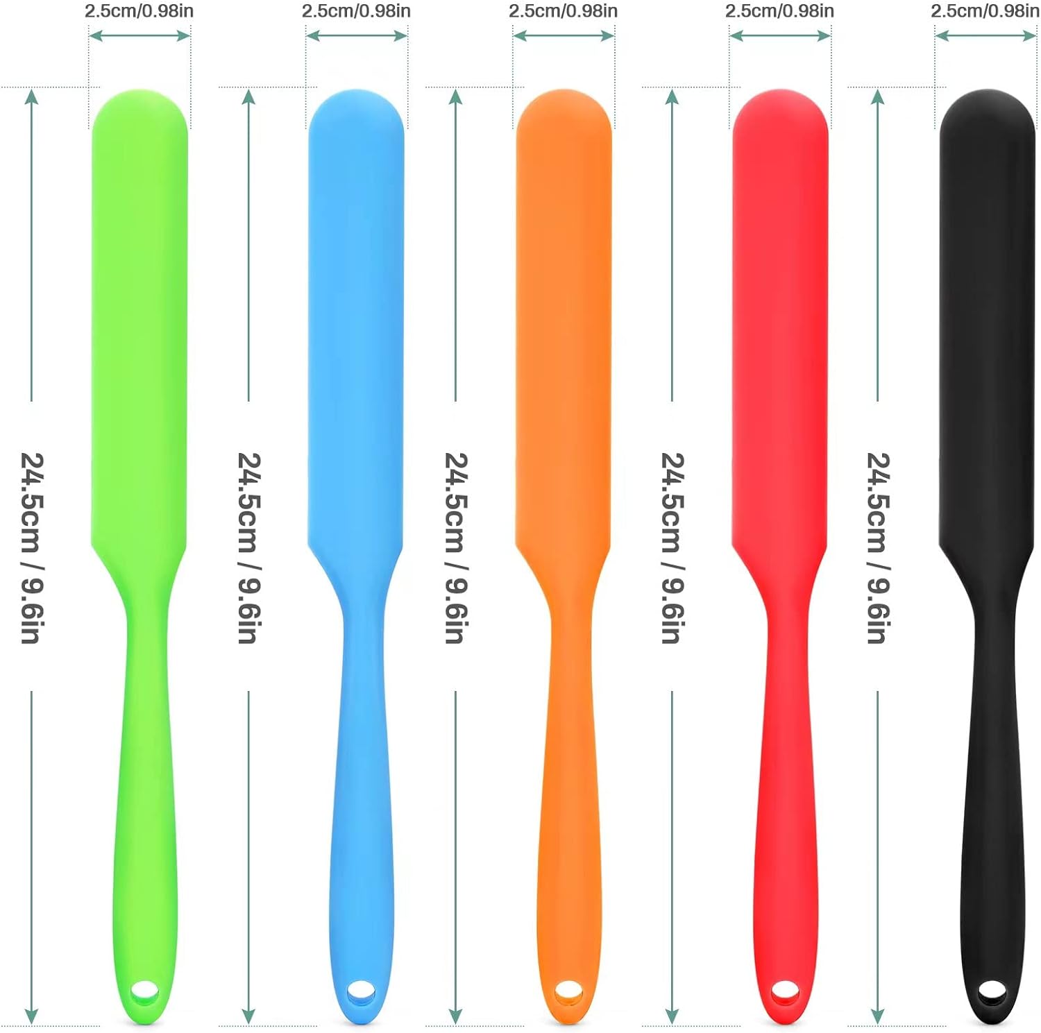 Non-Stick Heat Resistant Mixing Spatulas Set pf 5