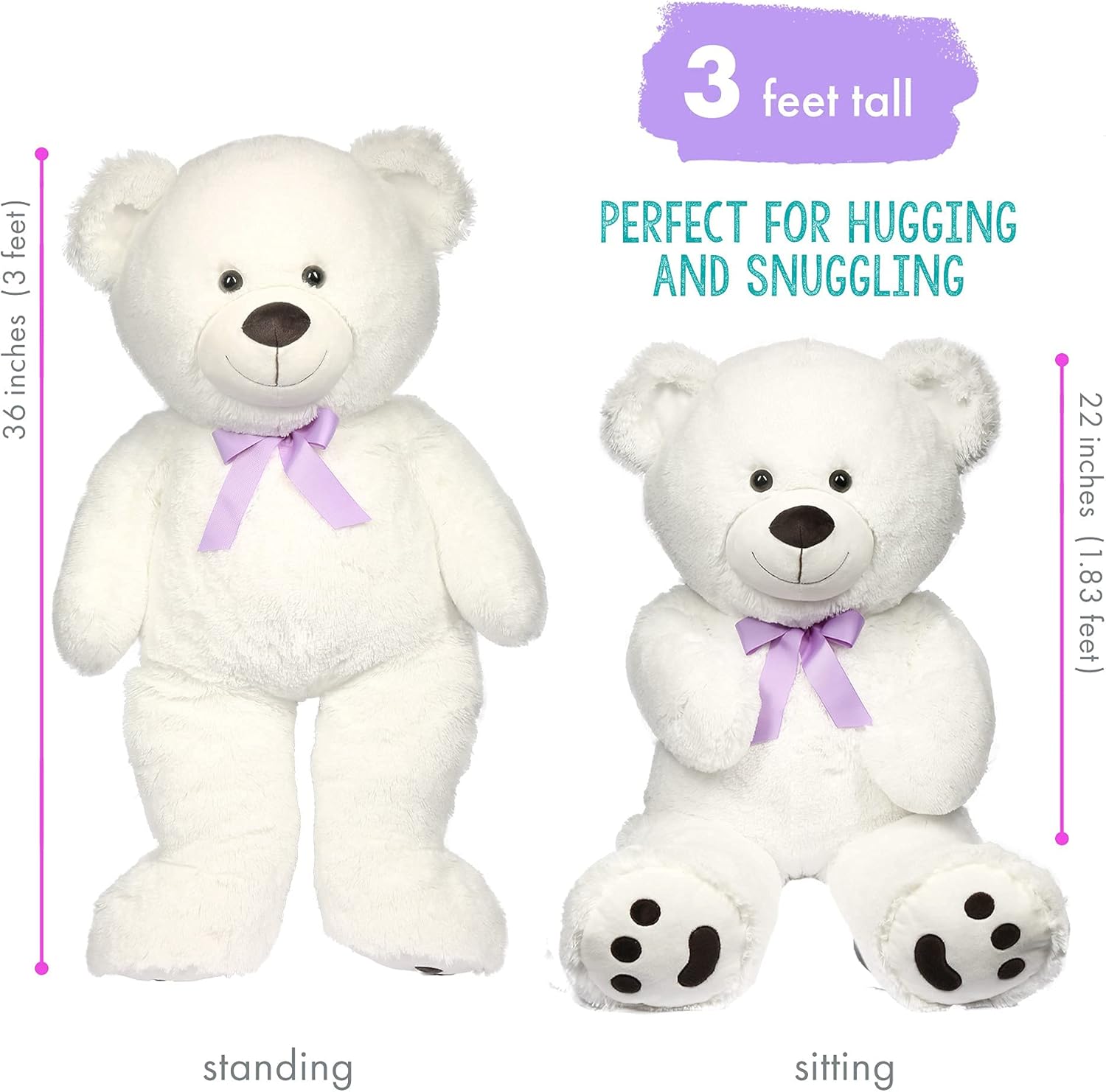 Ultimate Cuddle Companion 3 Foot Teddy Bear 