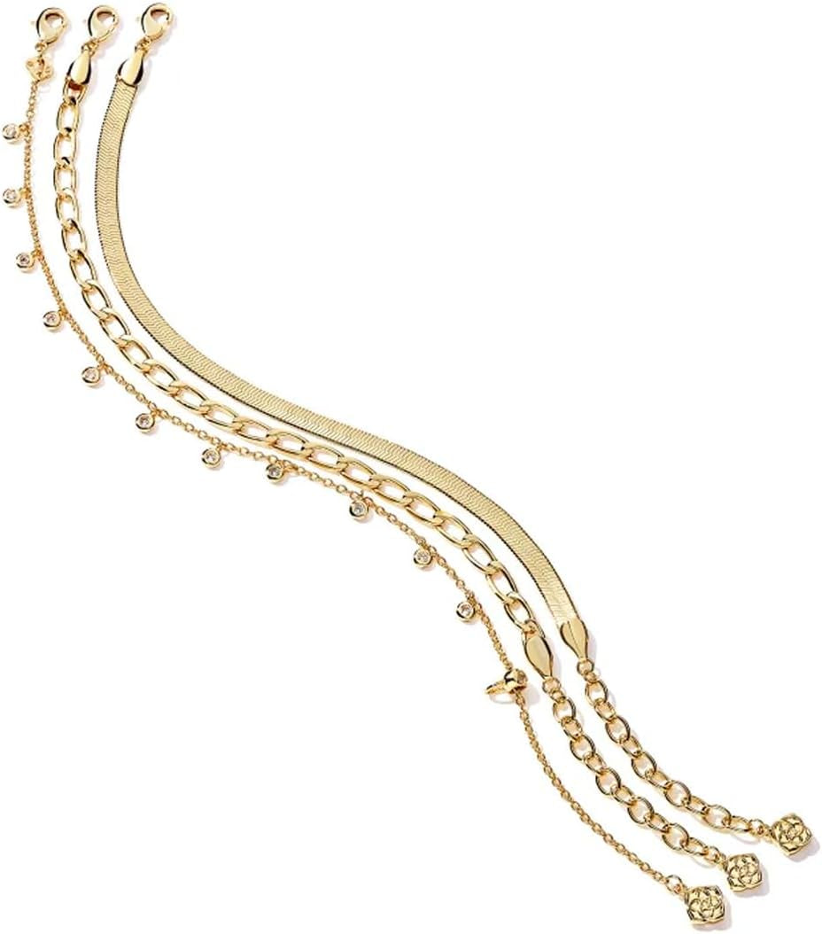 Kendra Scott Kassie Set of 3 Chain Bracelets 