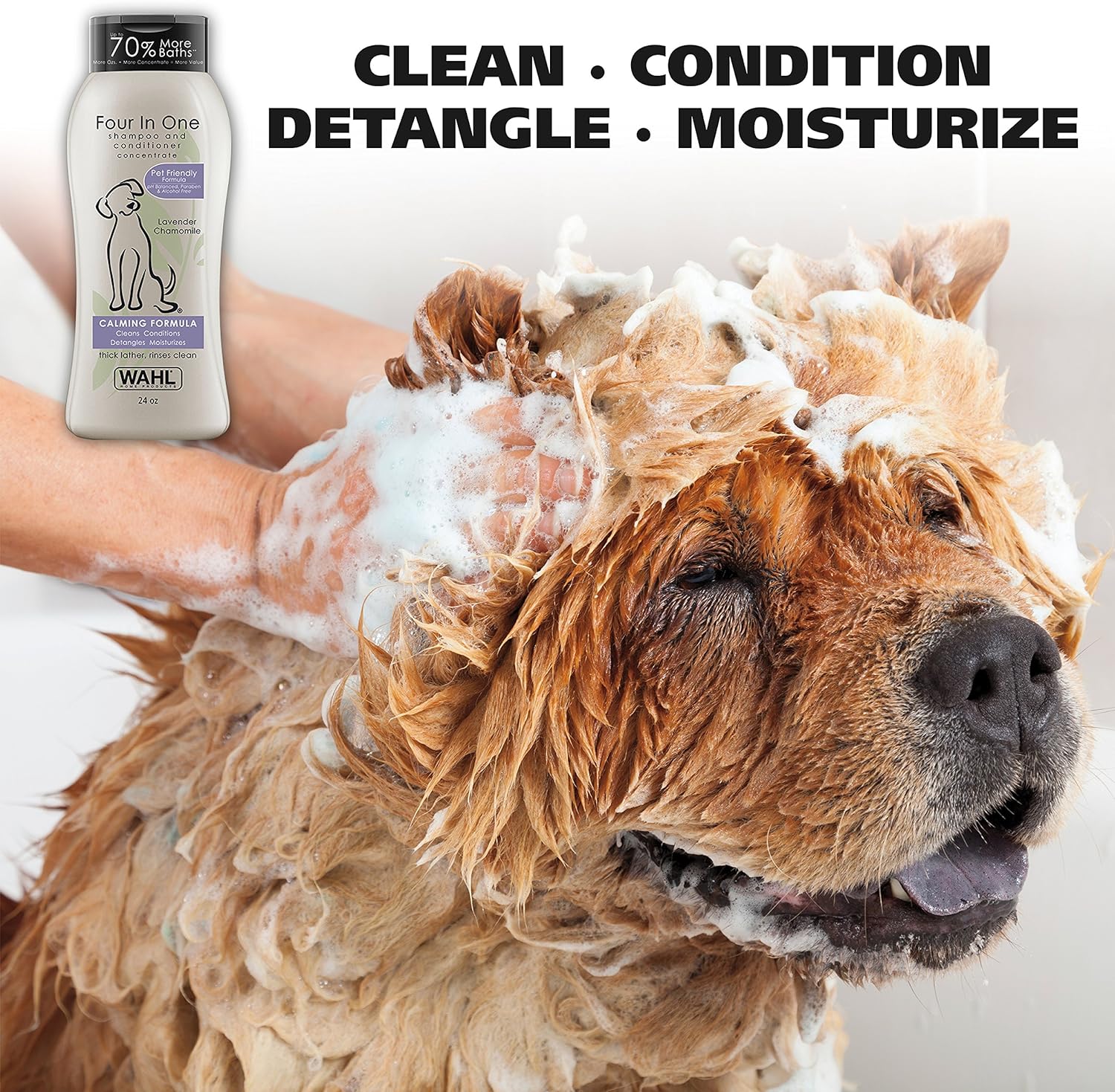 Calming Lavender and Chamomile 4-In-1 Pet Shampoo for Dogs