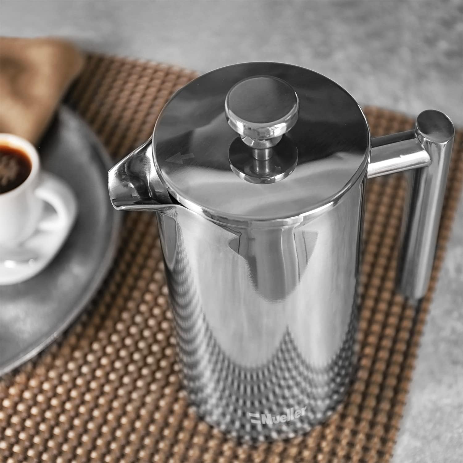 Stainless Steel French Press Coffee Maker 20 Oz