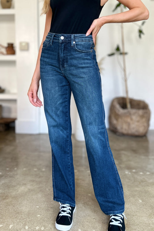 Judy Blue Full Size Tummy Control Straight Leg Jeans